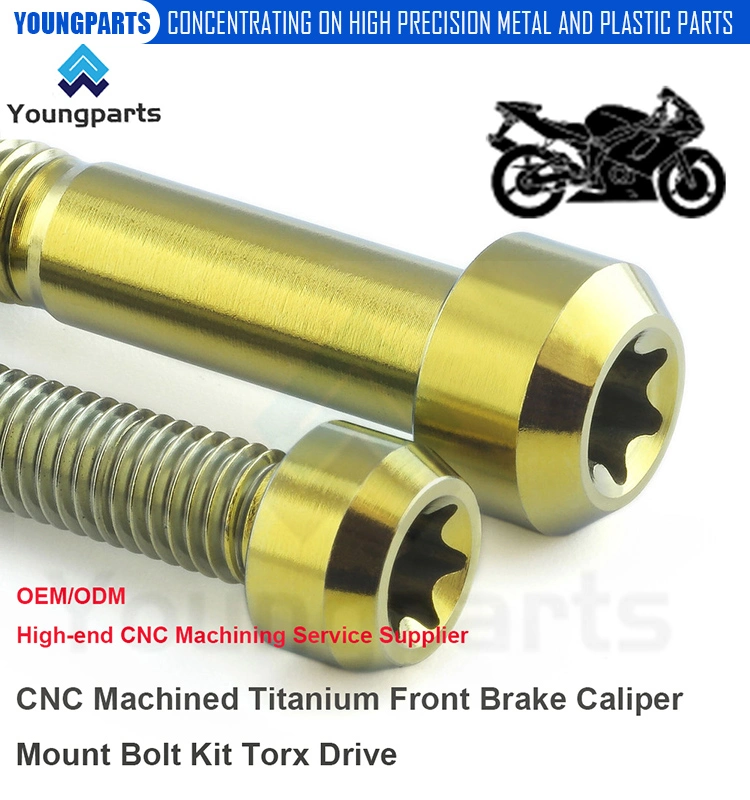 Upgrade Your Motorcycle′s Braking System with a Titanium Front Brake Caliper Mount Bolt Kit Torx Drive