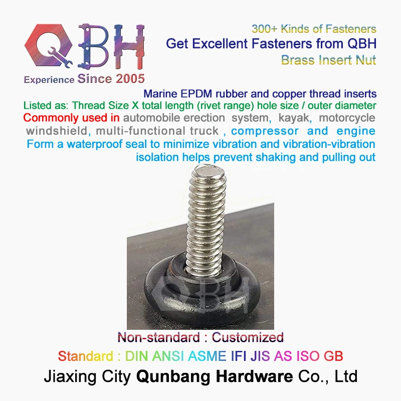 Qbh Auto Erection System/Kayak/Motorcycle Windshield/Multi-Functional Truck/Compressor and Engine Waterproof Seal Bolt Nut Internal/External Threaded Fasteners